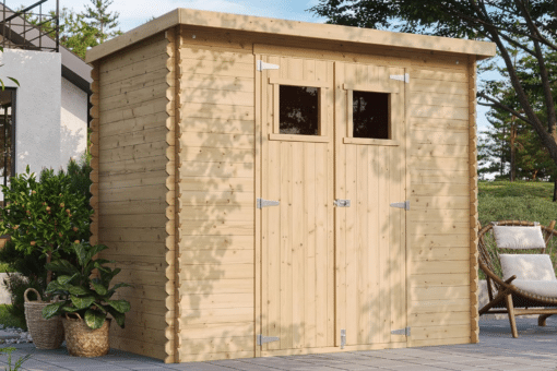 Abri de jardin toit plat