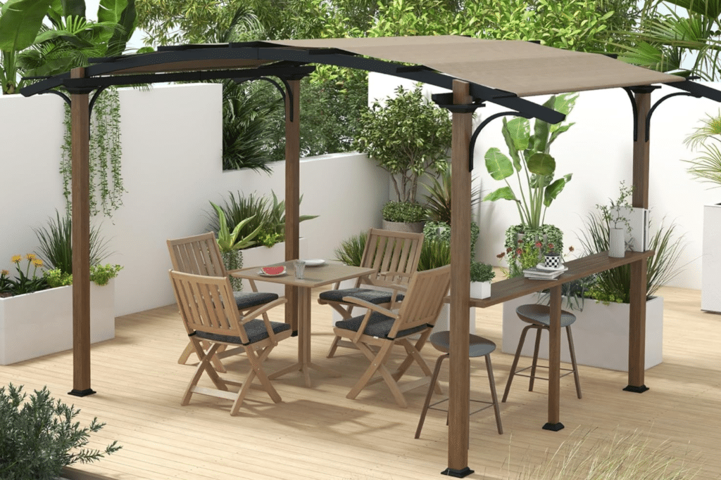 Tonnelle de jardin en bois