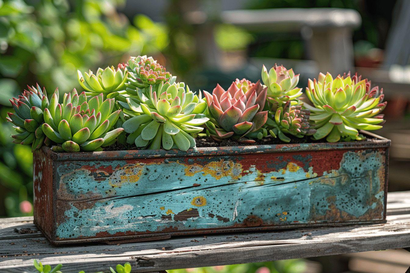 Des meubles recyclés en jardinières tendance déco