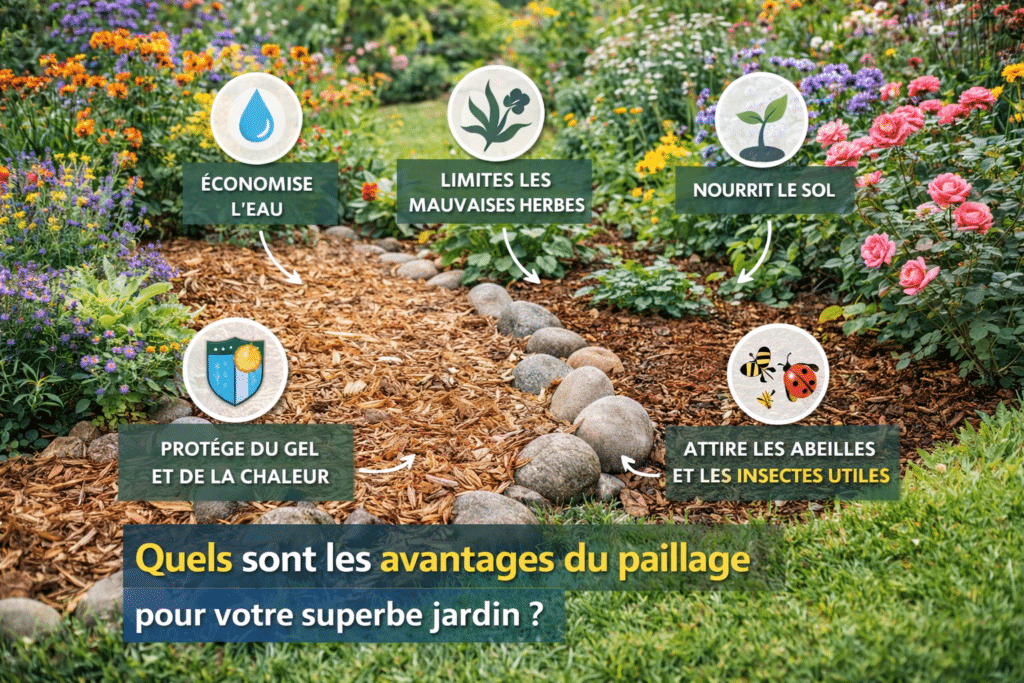 Quels sont les avantages du paillage pour votre superbe jardin