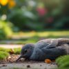 découvrez les gestes à adopter lorsque vous trouvez un oiseau mort dans votre jardin, pour assurer la sécurité sanitaire et respecter la réglementation.