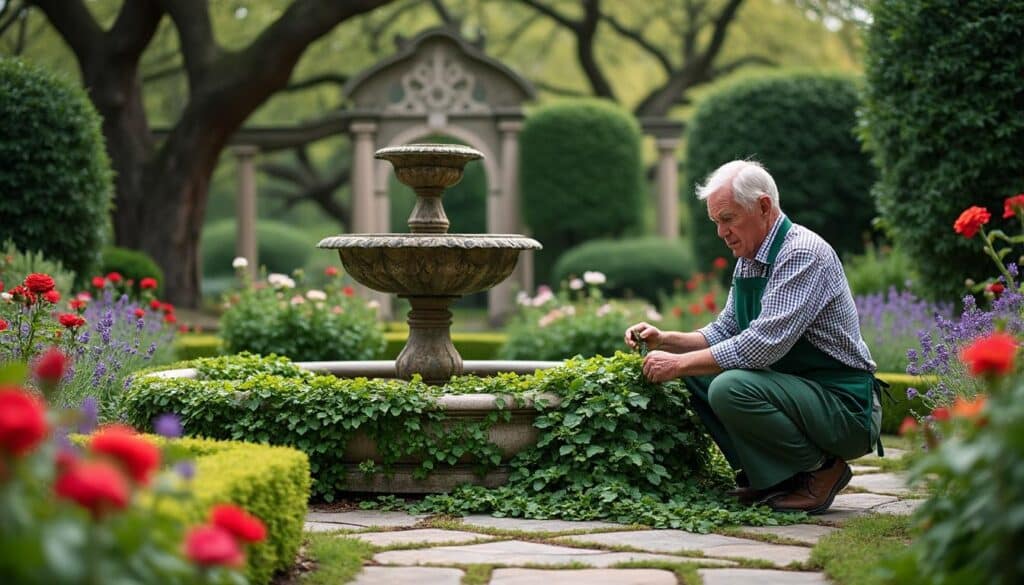 découvrez qui est responsable de l'entretien et du soin des jardins des sanctuaires, entre tradition et passion pour la nature.