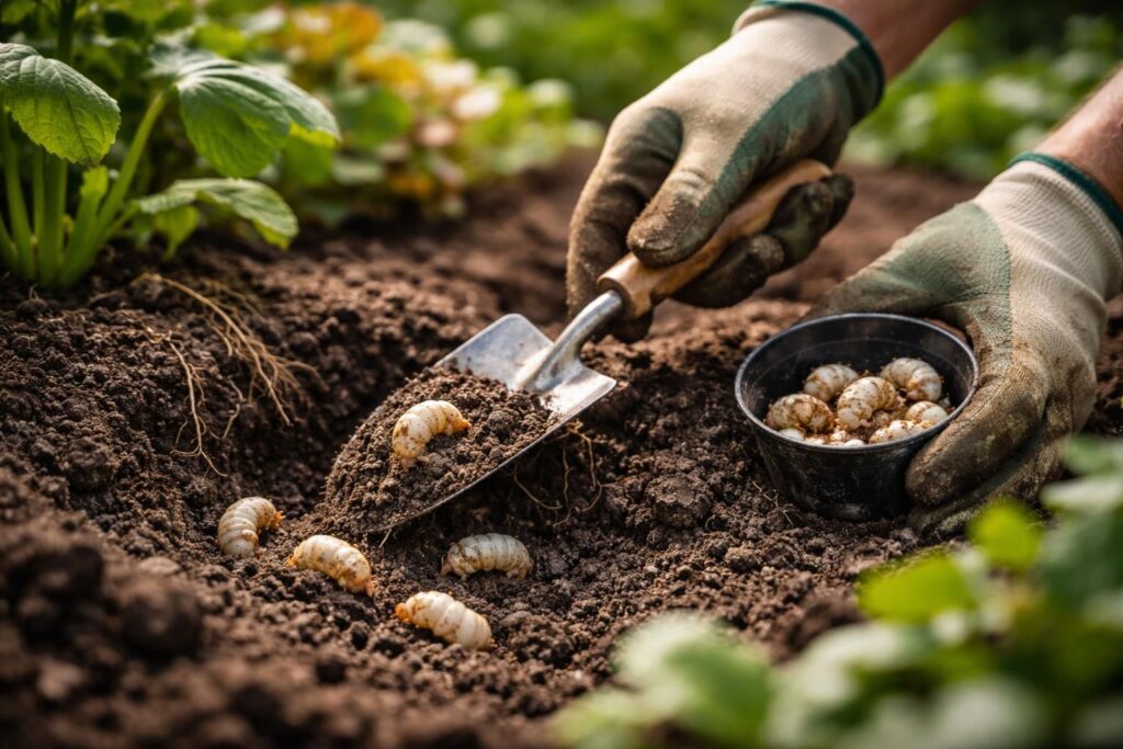 découvrez des méthodes efficaces et naturelles pour éliminer les vers blancs de votre jardin et protéger vos plantes en toute simplicité.